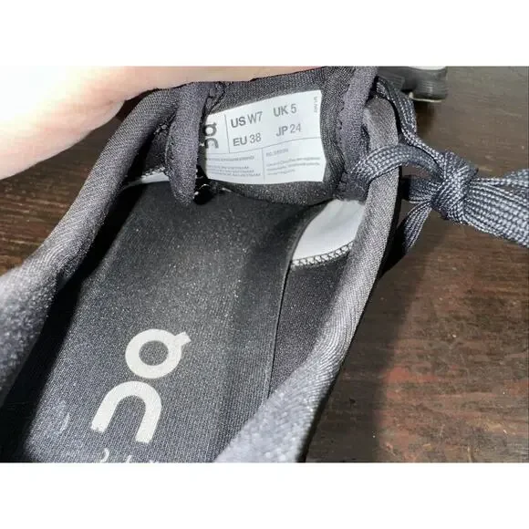 On Cloud X 3 60.98696 Black Silver Sneakers Shoes Womens Size 7 EUC - Picture 7 of 11